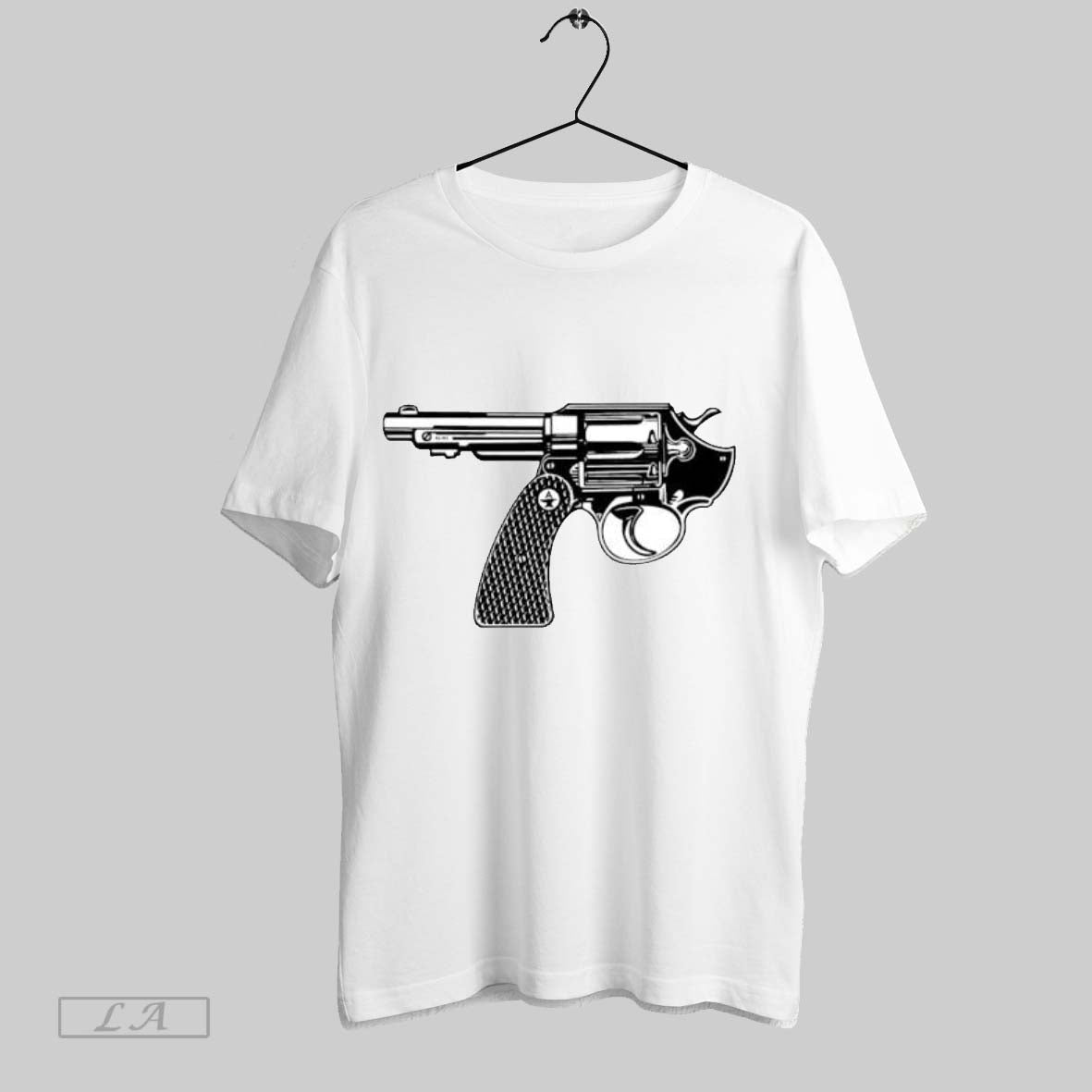Original Handgun Black And White Revolver Gun Blueprint Unisex T-shirt, Sweatshirt, Hoodie, Long Sleeve Tee - T-Shirt, Sweatshirt, Hoodie
