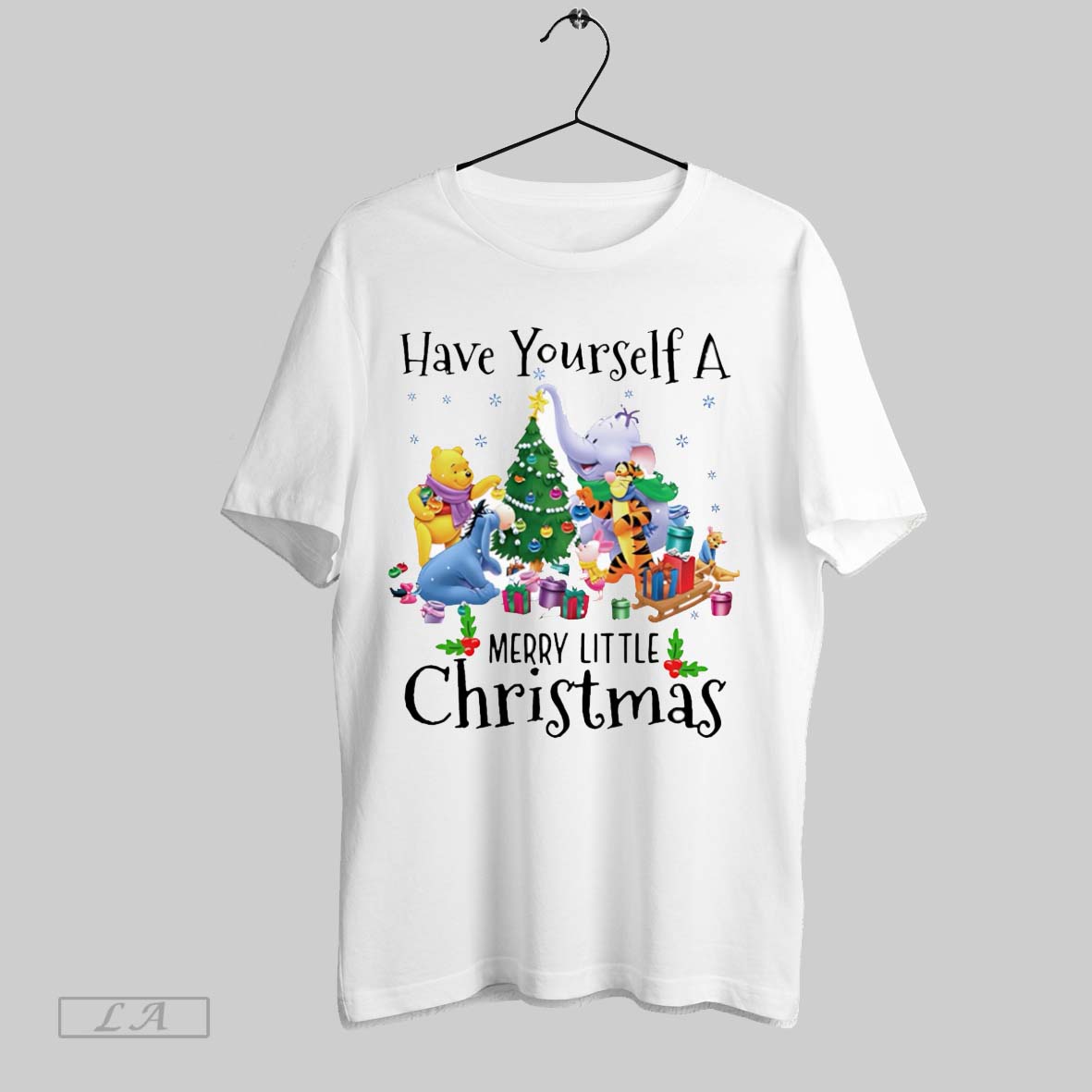 Original Have Yourself Merry Little Christmas Pooh And Friends Unisex T-shirt, Sweatshirt, Hoodie, Long Sleeve Tee - T-Shirt, Sweatshirt, Hoodie