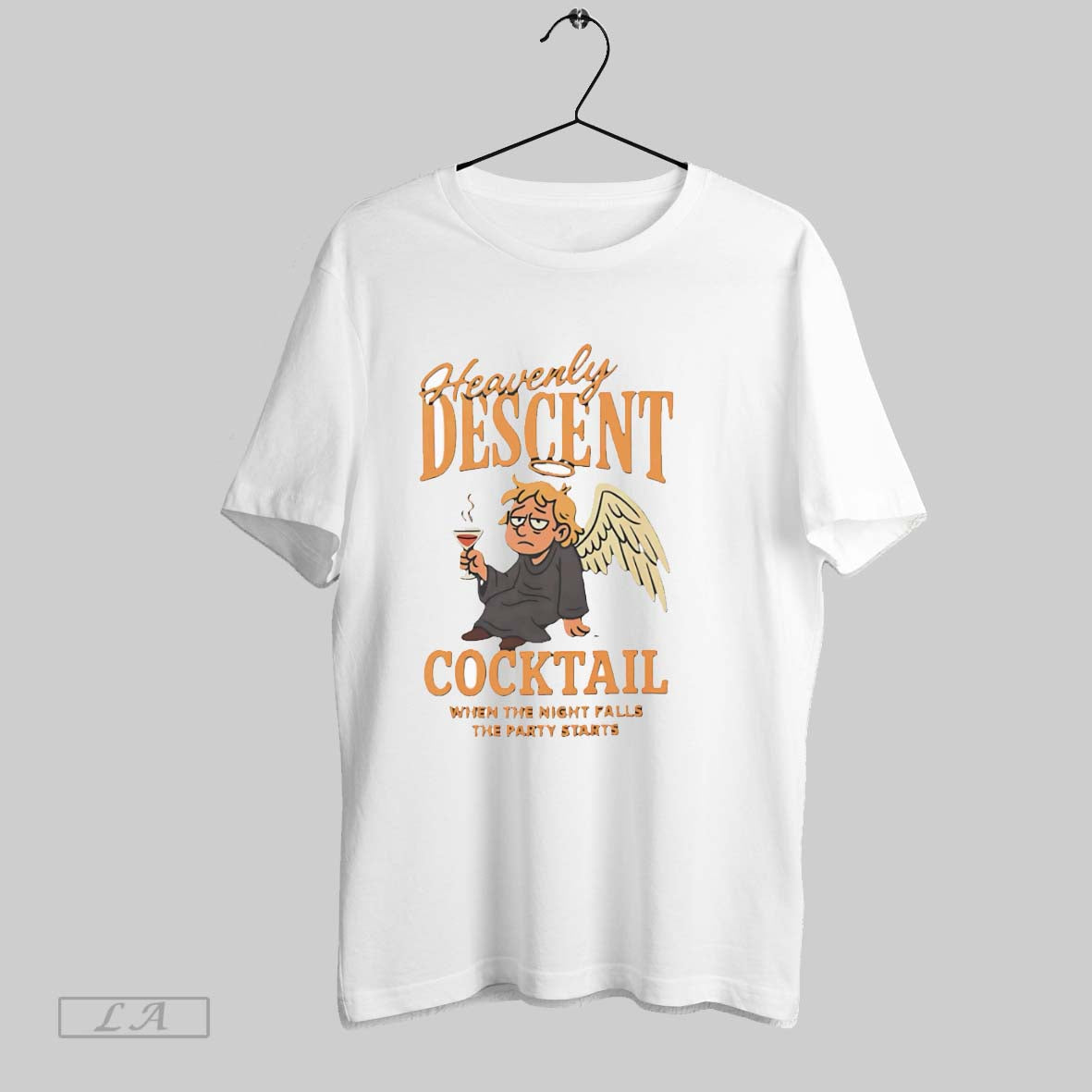 Original Heavenly Descent Cocktail White Poster Unisex T-shirt, Sweatshirt, Hoodie, Long Sleeve Tee - T-Shirt, Sweatshirt, Hoodie