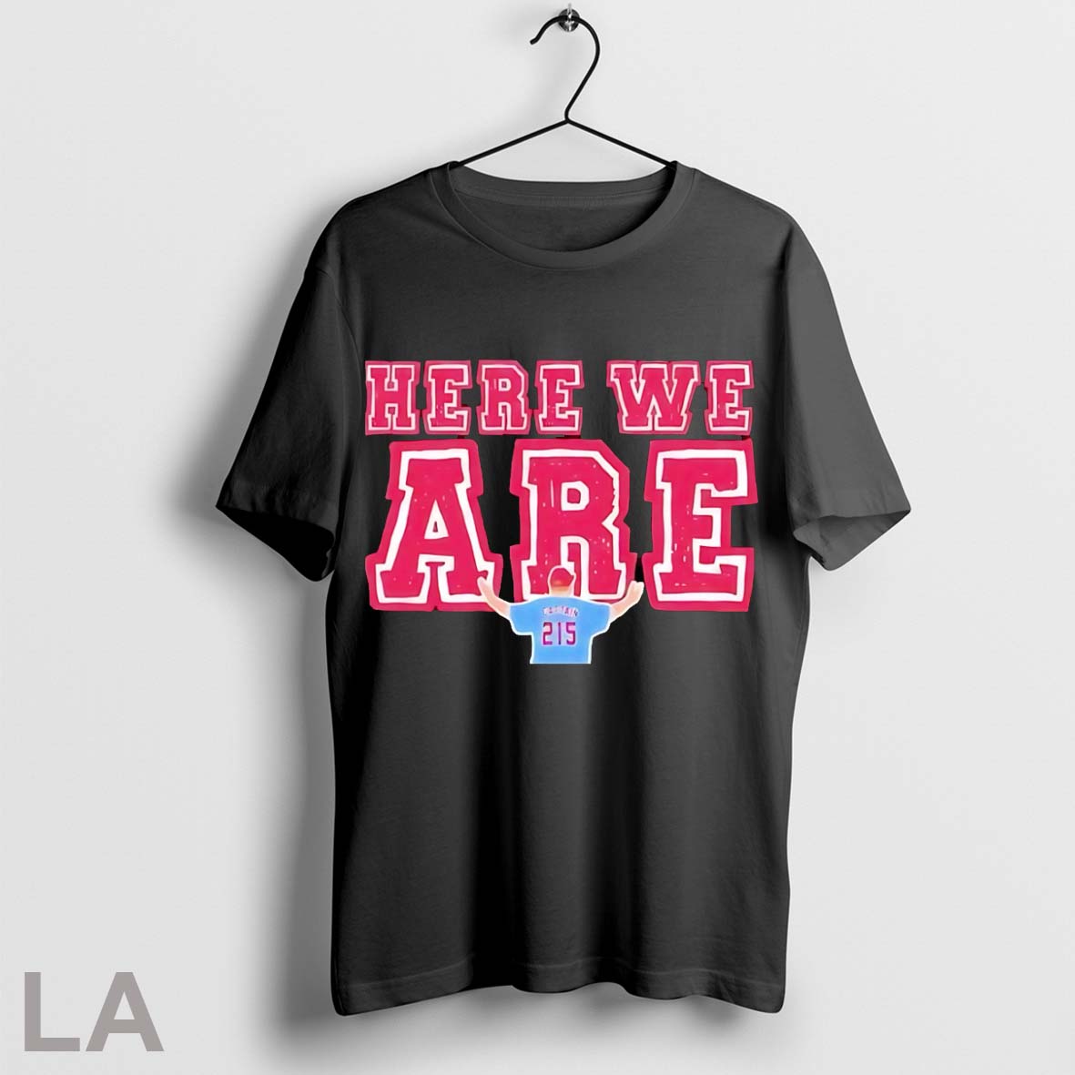 Original Here We Are 215 Philadelphia Phillies Unisex T-shirt, Sweatshirt, Hoodie, Long Sleeve Tee - T-Shirt, Sweatshirt, Hoodie