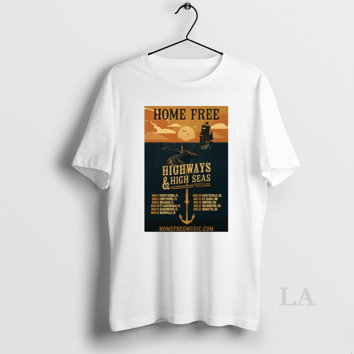 Original Home Free Highways High Seas 2026 Tour - T-Shirt, Sweatshirt, Hoodie