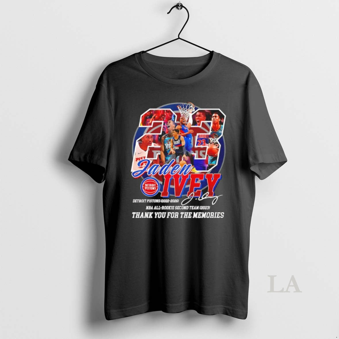 Original Honor Jaden Ivey Detroit Pistons 2022 2026 Thank You For The Memories Unisex T-shirt, Sweatshirt, Hoodie, Long Sleeve Tee - T-Shirt, Sweatshirt, Hoodie