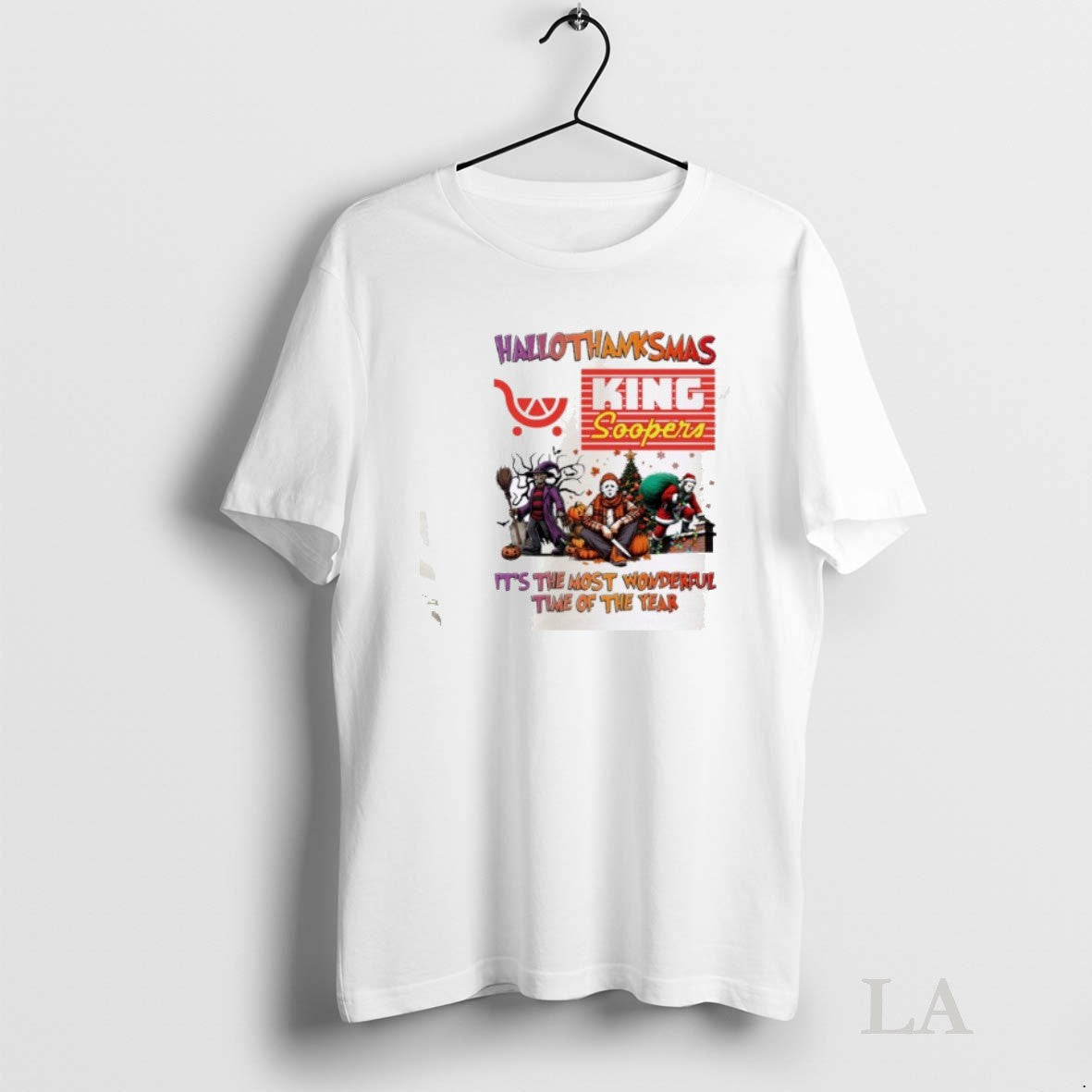 Original Horror Character X King Sooper Hallothanksmas Its The Most Wonderful Time Of The Year - T-Shirt, Sweatshirt, Hoodie