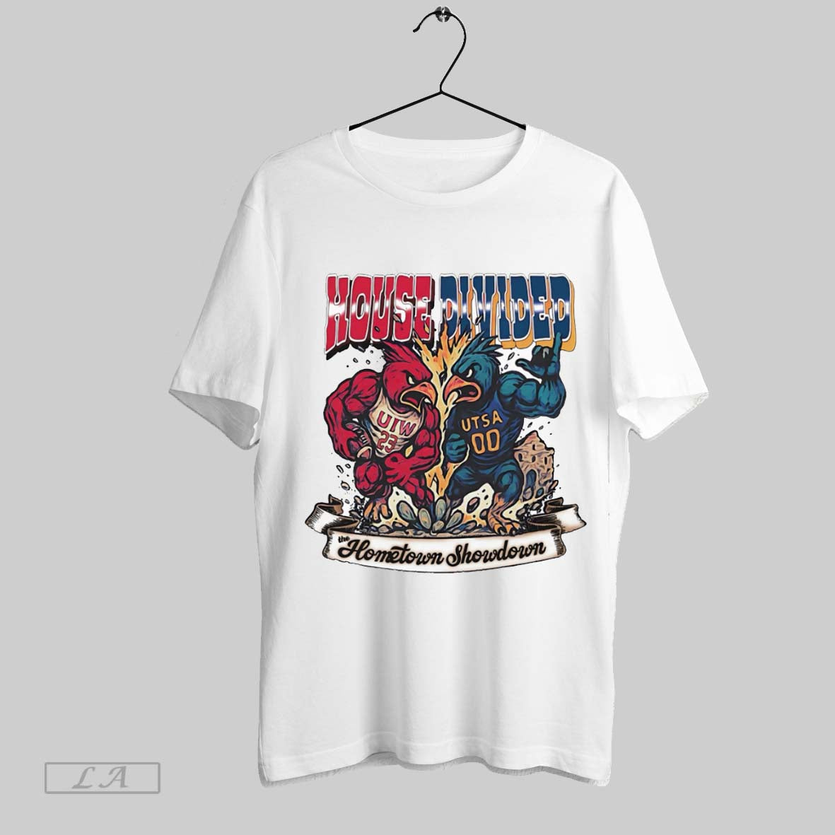 Original House Divided San Antonio Uiw Vs Utsa White Poster Unisex T-shirt, Sweatshirt, Hoodie, Long Sleeve Tee - T-Shirt, Sweatshirt, Hoodie