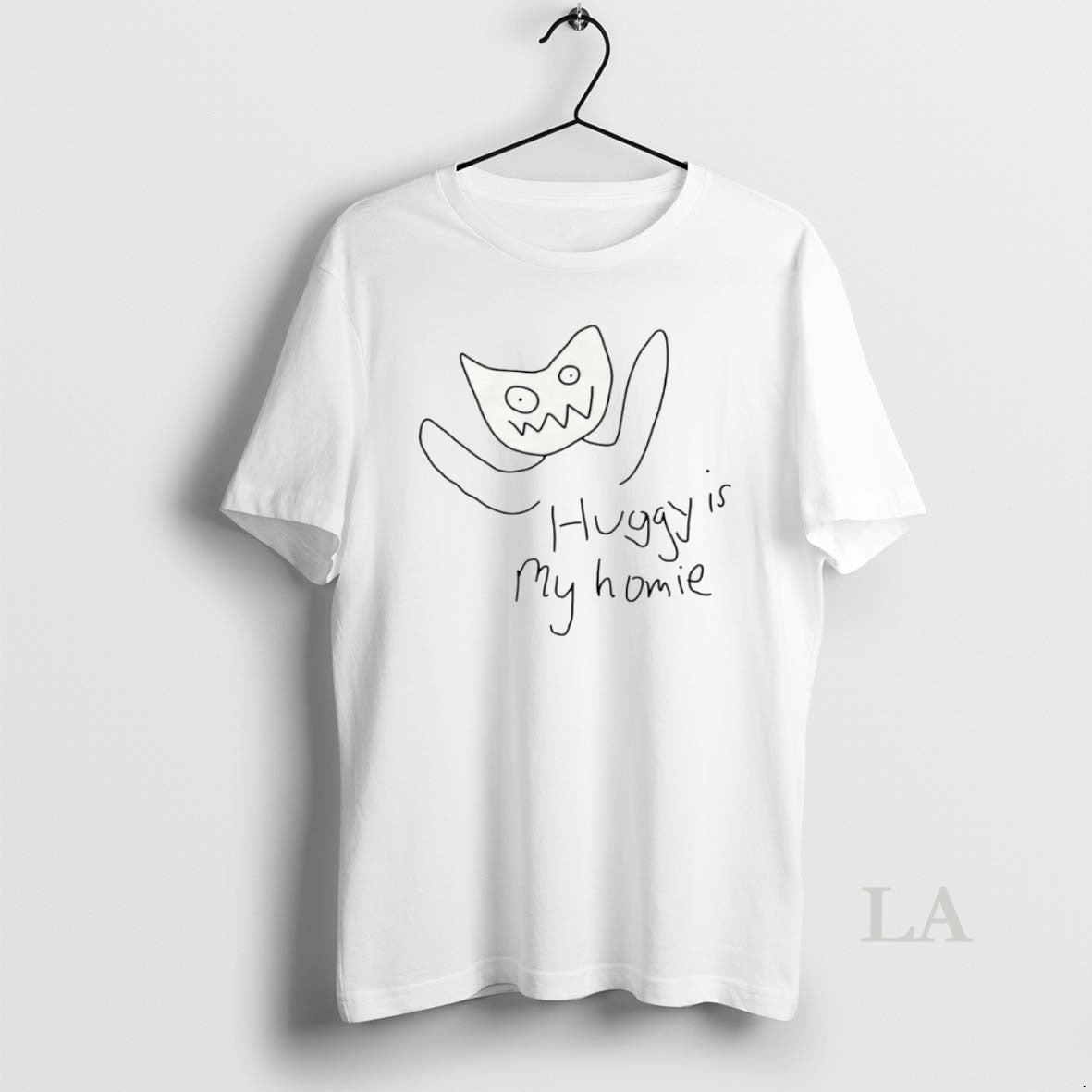 Original Huggy Wuggy Poppy Playtime Huggy Is My Homie Unisex T-shirt, Sweatshirt, Hoodie, Long Sleeve Tee - T-Shirt, Sweatshirt, Hoodie