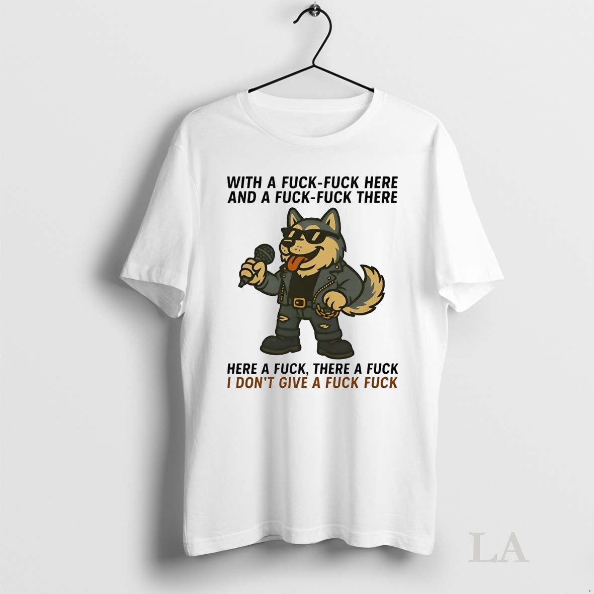 Original Husky Singing Here A Fuck There A Fuck Idgaf Unisex T-shirt, Sweatshirt, Hoodie, Long Sleeve Tee - T-Shirt, Sweatshirt, Hoodie