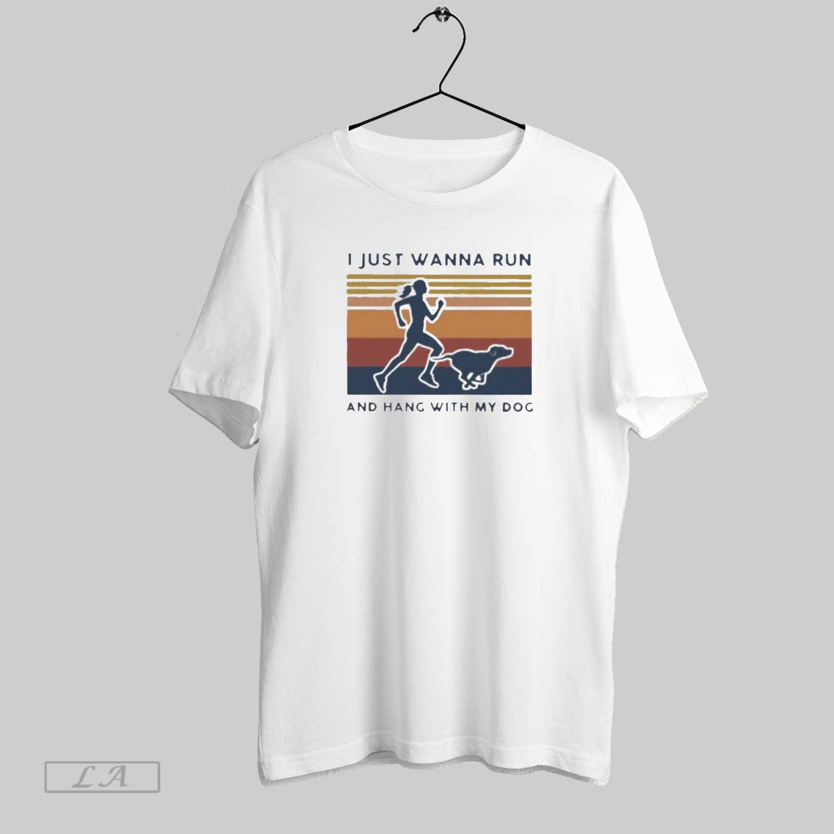 Original I Just Wanna Run And Hang With My Dog Vintage Unisex T-shirt, Sweatshirt, Hoodie, Long Sleeve Tee - T-Shirt, Sweatshirt, Hoodie