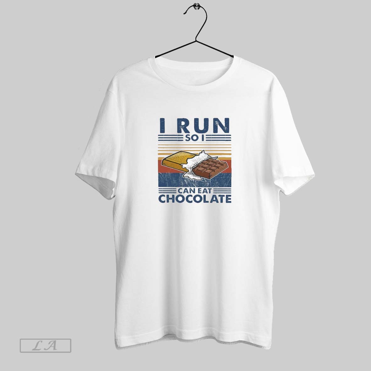 Original I Run So I Can Eat Chocolate Vintage Unisex T-shirt, Sweatshirt, Hoodie, Long Sleeve Tee - T-Shirt, Sweatshirt, Hoodie