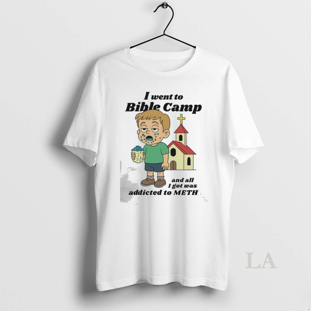 Original I Went To Bible Camp And All I Got Was Addicted To Meth 2025 Unisex T-shirt, Sweatshirt, Hoodie, Long Sleeve Tee - T-Shirt, Sweatshirt, Hoodie
