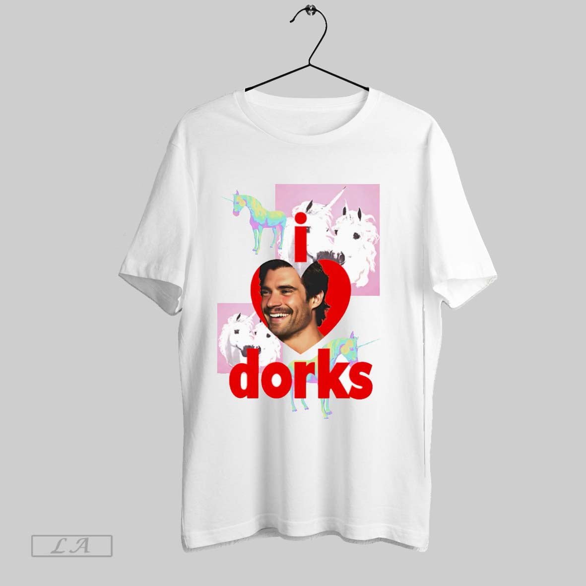 Original I Love Dorks White Poster Unisex T-shirt, Sweatshirt, Hoodie, Long Sleeve Tee - T-Shirt, Sweatshirt, Hoodie