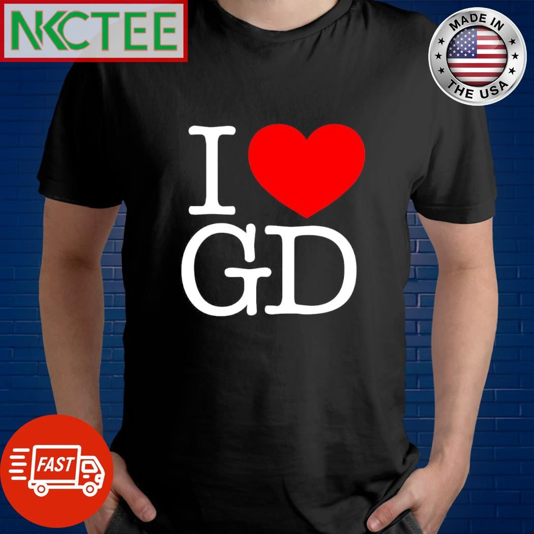 Original I love GD G-dragon shirt Unisex T-shirt, Sweatshirt, Hoodie, Long Sleeve Tee - T-Shirt, Sweatshirt, Hoodie