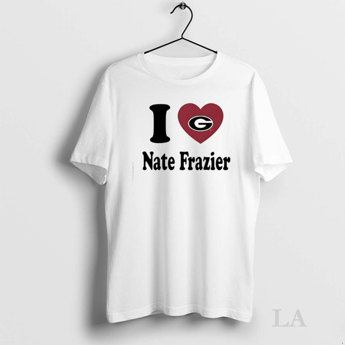 Original I Love Nate Frazier Georgia Bulldogs Football Logo Unisex T-shirt, Sweatshirt, Hoodie, Long Sleeve Tee - T-Shirt, Sweatshirt, Hoodie