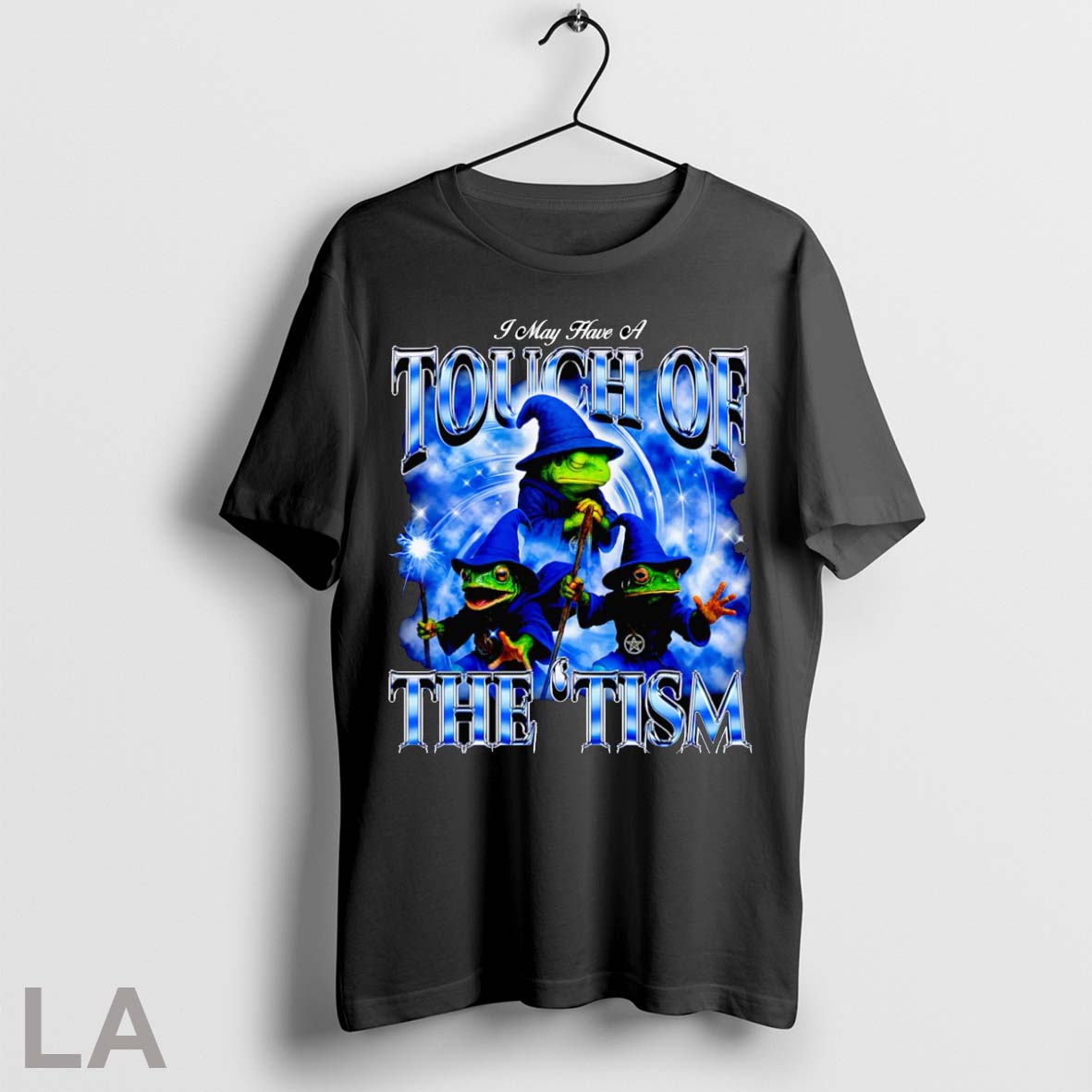 Original I May Have A Touch Of The Tism Wizard Frog Unisex T-shirt, Sweatshirt, Hoodie, Long Sleeve Tee - T-Shirt, Sweatshirt, Hoodie