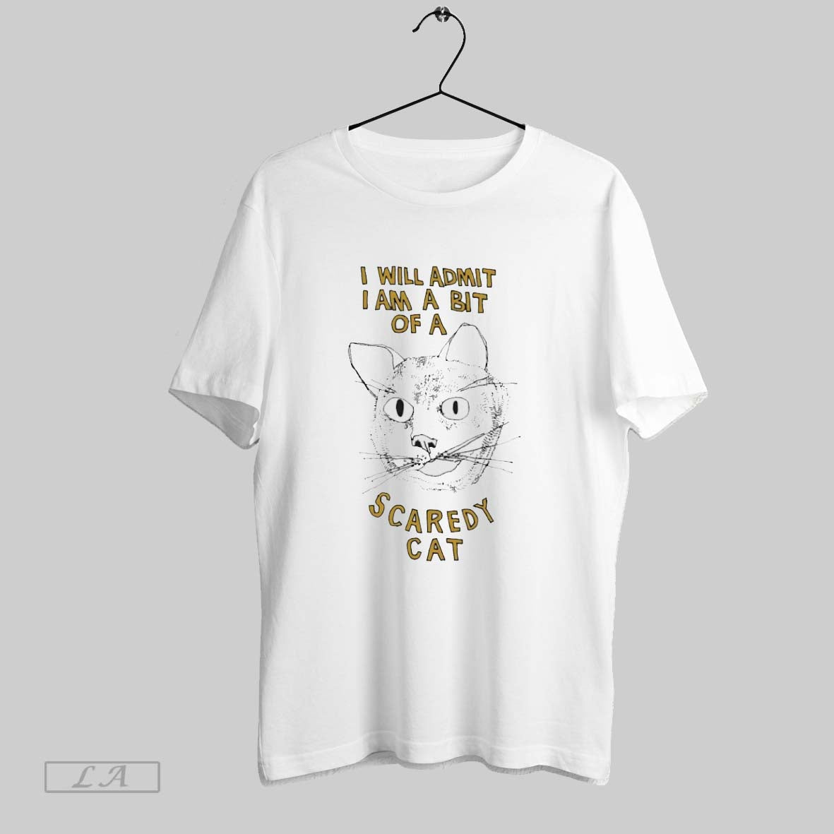 Original I Will Admit I Am A Bit Of A Scaredy Cat Unisex T-shirt, Sweatshirt, Hoodie, Long Sleeve Tee - T-Shirt, Sweatshirt, Hoodie