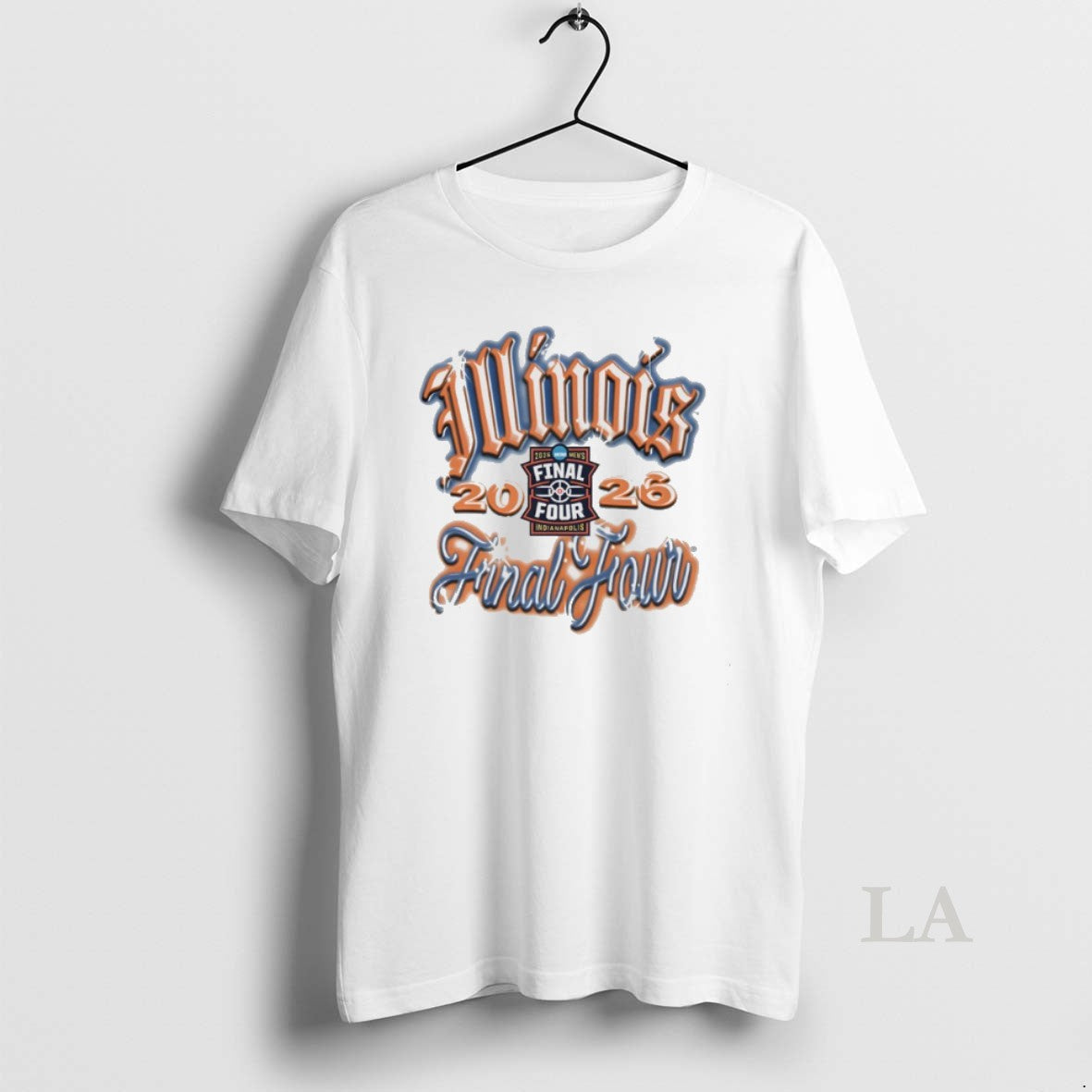 Original Illinois Mens Basketball 2026 Final Four 90s Airbrush Unisex T-shirt, Sweatshirt, Hoodie, Long Sleeve Tee - T-Shirt, Sweatshirt, Hoodie