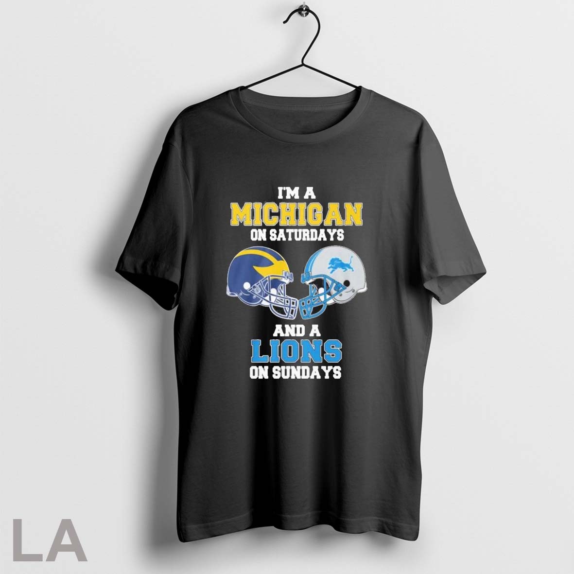Original Im A Michigan Wolverines On Saturdays And A Detroit Lions On Sundays Helmet Unisex T-shirt, Sweatshirt, Hoodie, Long Sleeve Tee - T-Shirt, Sweatshirt, Hoodie