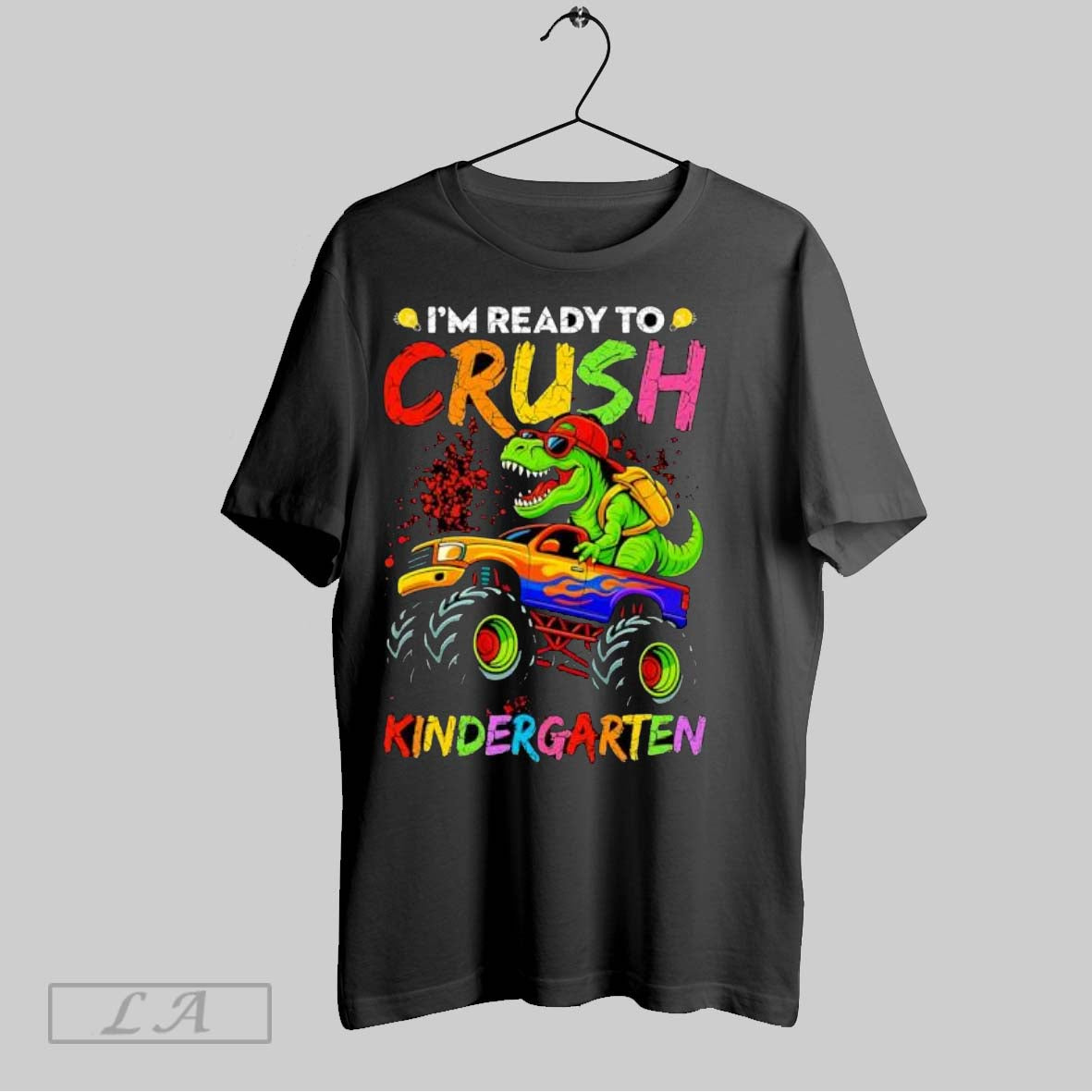 Original Im Ready To Crush Kindergarten Monster Truck Dinosaur Kids Back To School Unisex T-shirt, Sweatshirt, Hoodie, Long Sleeve Tee - T-Shirt, Sweatshirt, Hoodie