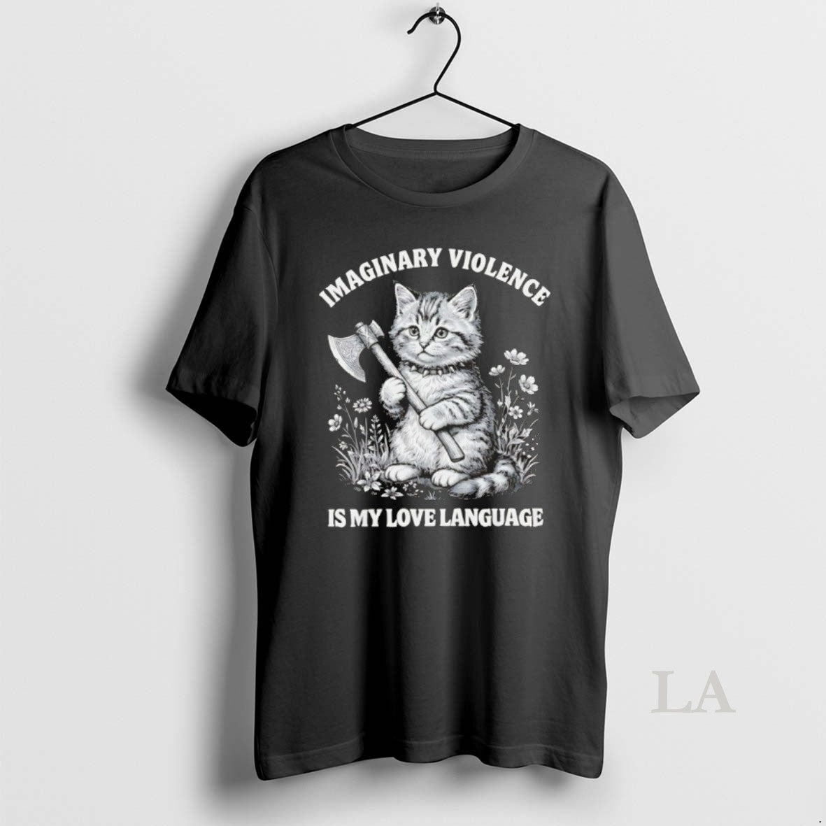 Original Imaginary Violence Is My Love Language Cat Unisex T-shirt, Sweatshirt, Hoodie, Long Sleeve Tee - T-Shirt, Sweatshirt, Hoodie