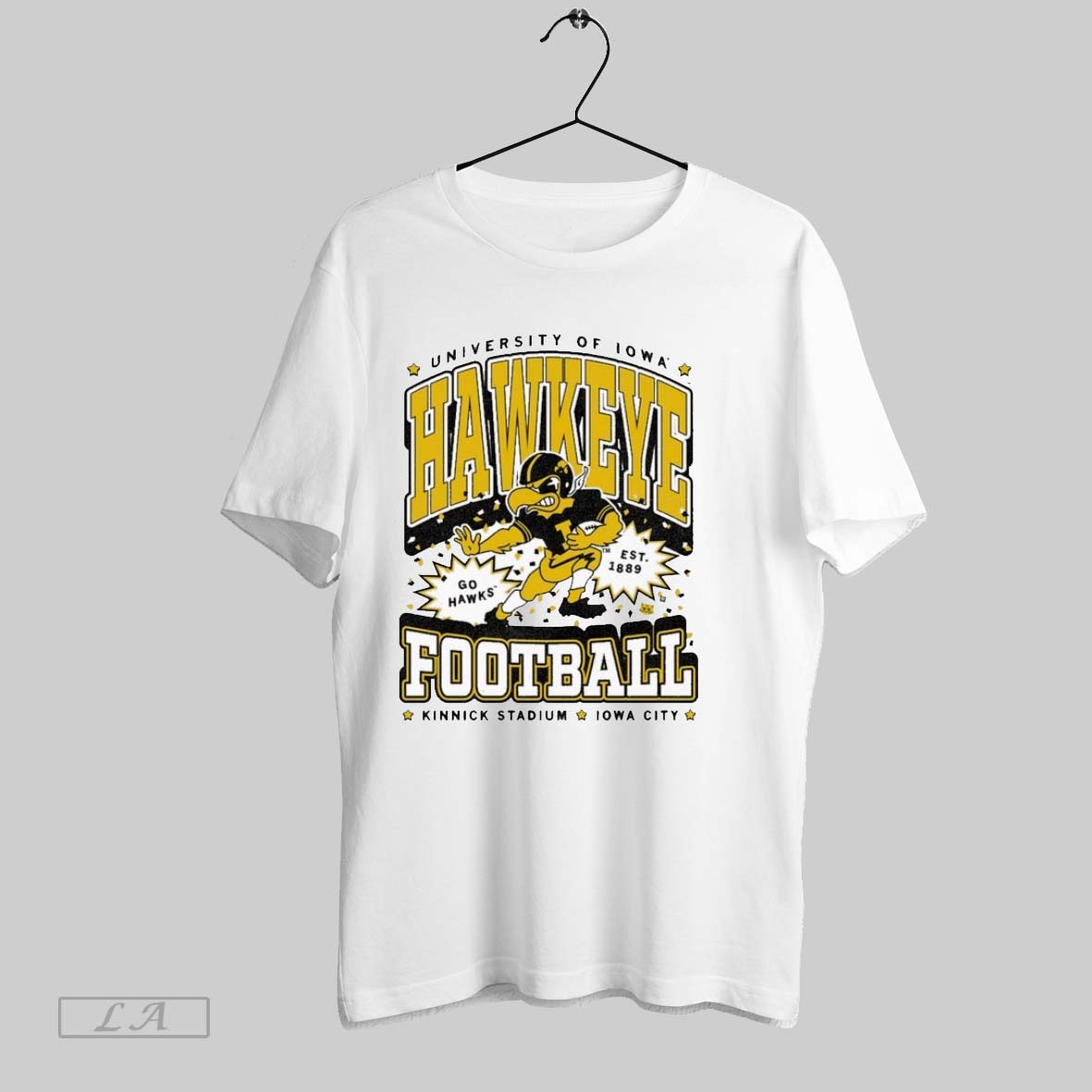 Original Iowa Hawkeyes Go Hawks Kinnick Stadium City Est 1889 Mascot Unisex T-shirt, Sweatshirt, Hoodie, Long Sleeve Tee - T-Shirt, Sweatshirt, Hoodie