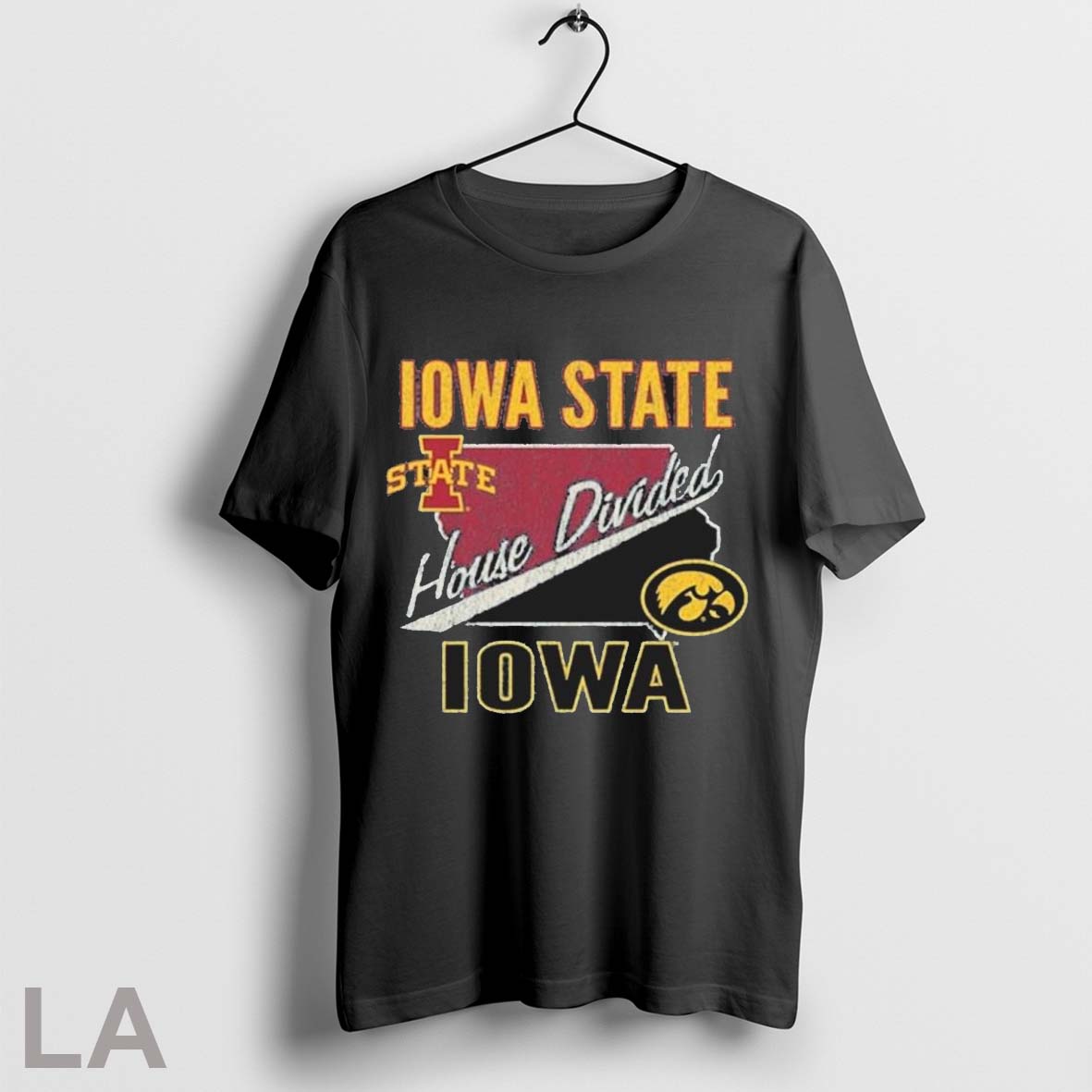 Original Iowa State House Divided Vs Iowa Unisex T-shirt, Sweatshirt, Hoodie, Long Sleeve Tee - T-Shirt, Sweatshirt, Hoodie