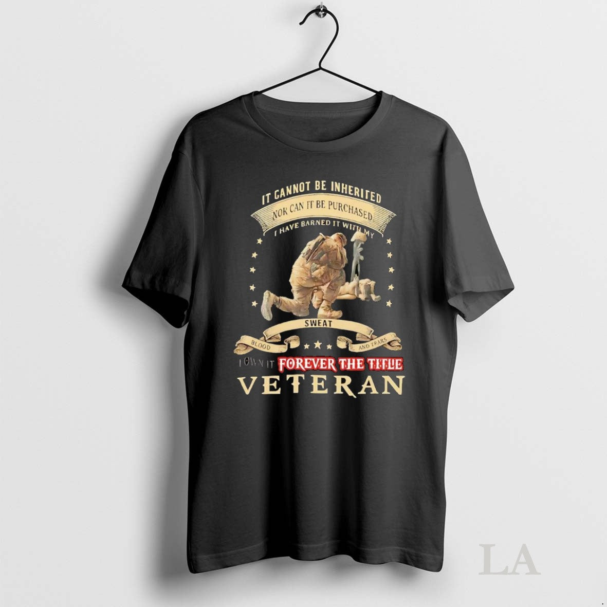 Original It Cannot Be Inherited Nor Can It Be Purchase Forever The Title Veteran Unisex T-shirt, Sweatshirt, Hoodie, Long Sleeve Tee - T-Shirt, Sweatshirt, Hoodie