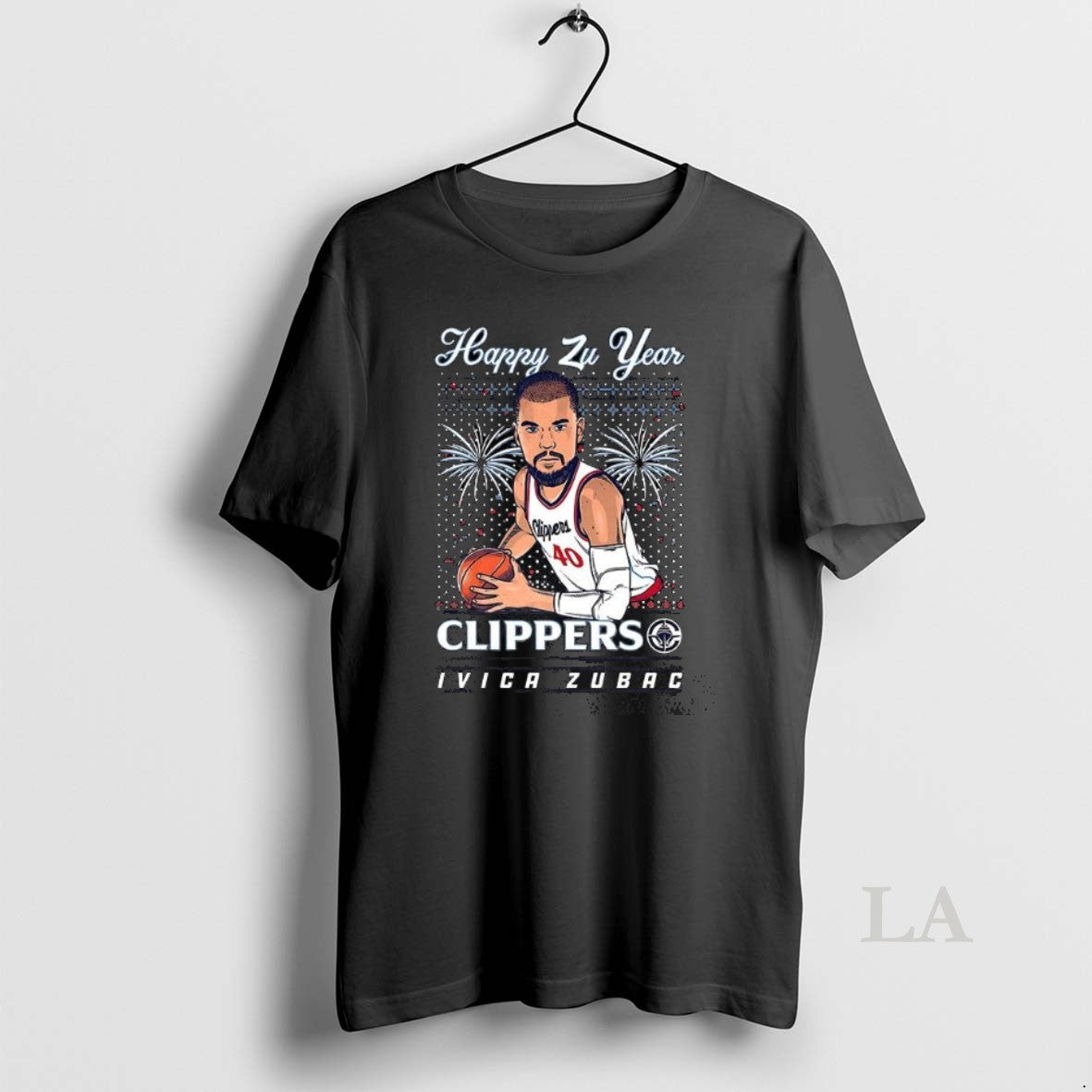 Original Ivica Zubac Happy Zu Year Clippers - T-Shirt, Sweatshirt, Hoodie
