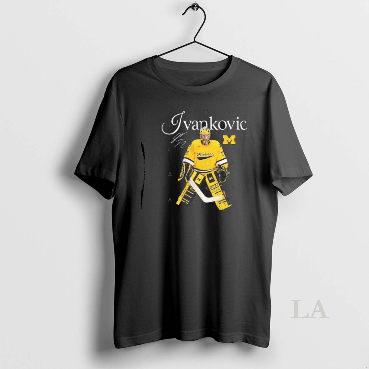 Original Jack Ivankovic Michigan Wolverines Hockey Signature 2026 Unisex T-shirt, Sweatshirt, Hoodie, Long Sleeve Tee - T-Shirt, Sweatshirt, Hoodie