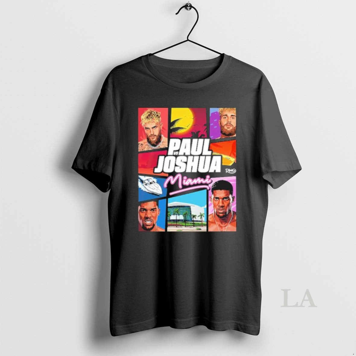 Original Jake Paul Vs Anthony Joshua Match Showdown Vice City In Miami - T-Shirt, Sweatshirt, Hoodie
