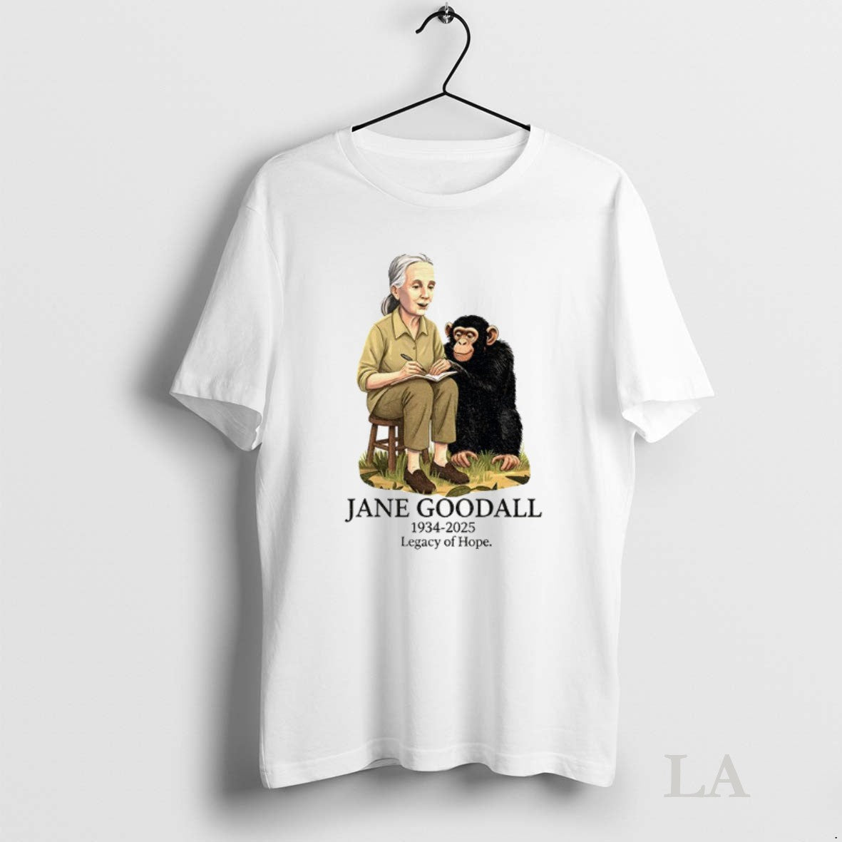 Original Jane Goodall 1934 2025 Legacy Of Hope Unisex T-shirt, Sweatshirt, Hoodie, Long Sleeve Tee - T-Shirt, Sweatshirt, Hoodie