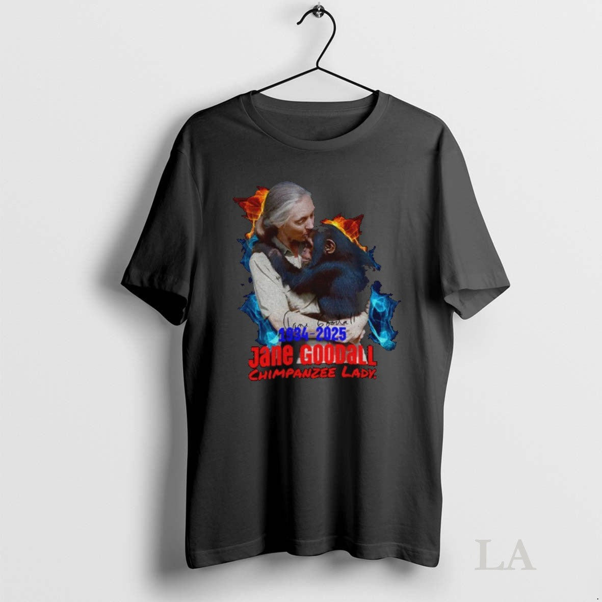 Original Jane Goodall Chimpanzee Lady Rip 1934 2025 Unisex T-shirt, Sweatshirt, Hoodie, Long Sleeve Tee - T-Shirt, Sweatshirt, Hoodie