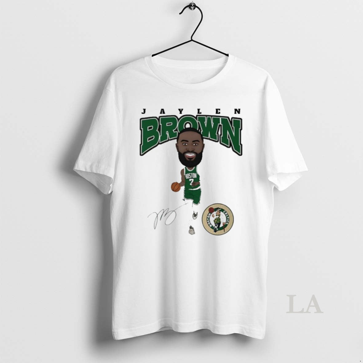 Original Jaylen Brown Boston Celtics Basketball Signature Caricature Unisex T-shirt, Sweatshirt, Hoodie, Long Sleeve Tee - T-Shirt, Sweatshirt, Hoodie
