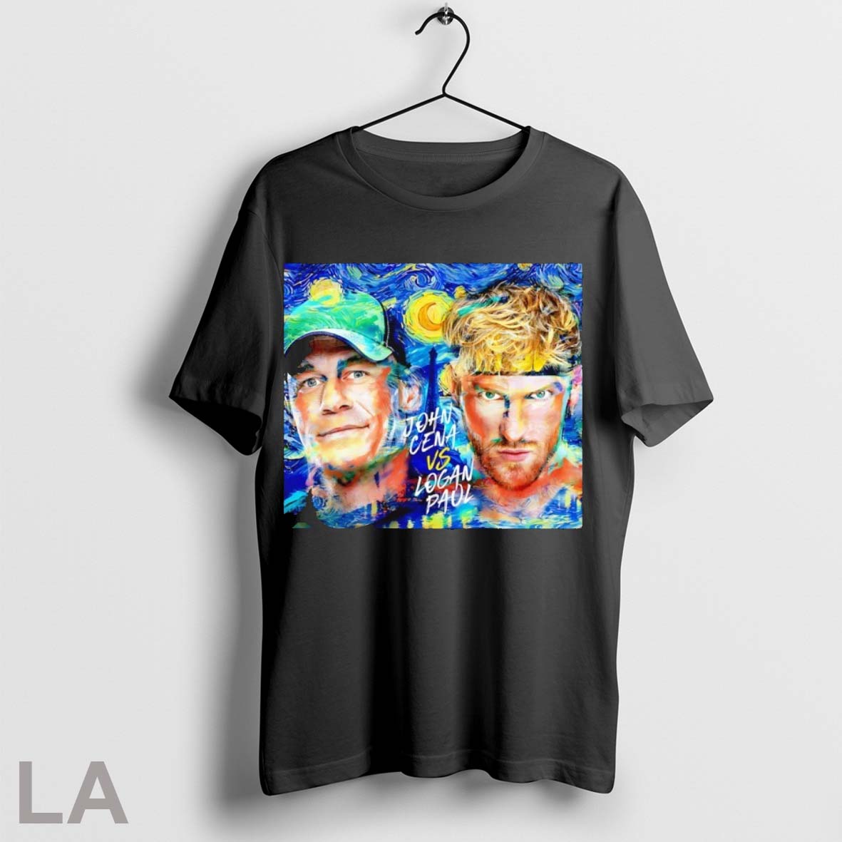 Original John Cena Vs Logan Paul The Starry Night Unisex T-shirt, Sweatshirt, Hoodie, Long Sleeve Tee - T-Shirt, Sweatshirt, Hoodie