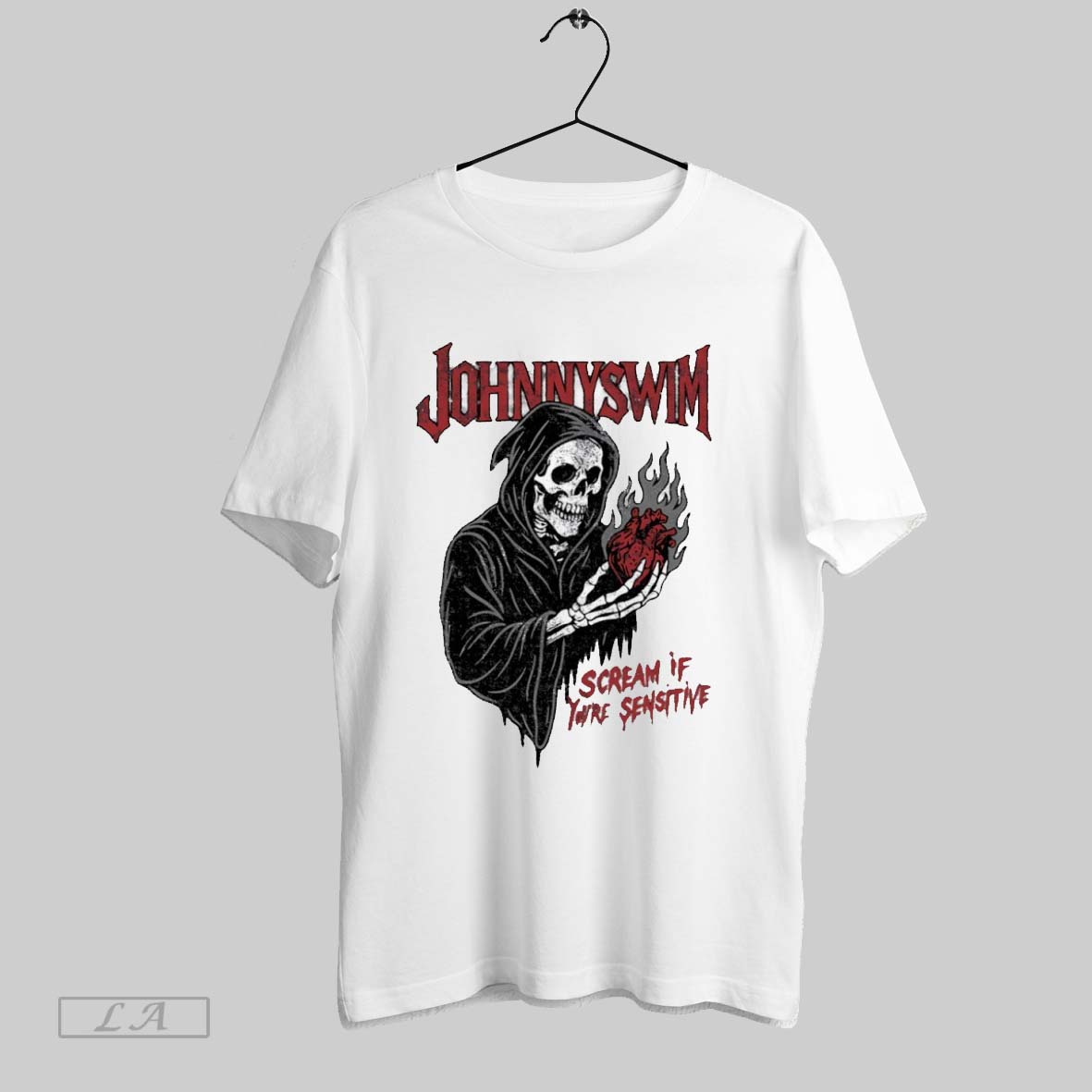 Original Johnnyswim Scream If Youre Sensitive Unisex T-shirt, Sweatshirt, Hoodie, Long Sleeve Tee - T-Shirt, Sweatshirt, Hoodie
