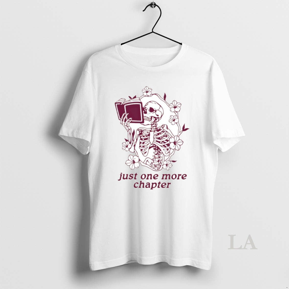 Original Just One More Chapter Skeleton Circle - T-Shirt, Sweatshirt, Hoodie