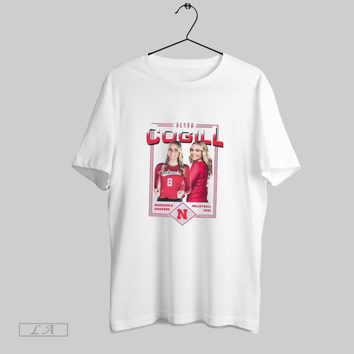 Original Kenna Cogill Illustrated Nebraska Huskers Volleyball 2025 Unisex T-shirt, Sweatshirt, Hoodie, Long Sleeve Tee - T-Shirt, Sweatshirt, Hoodie