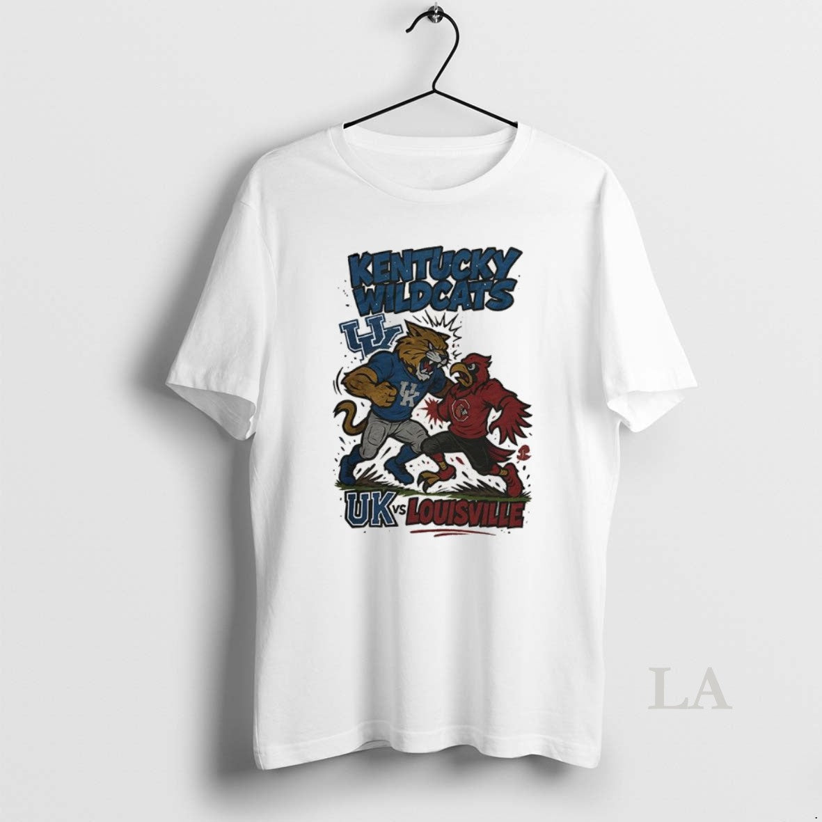 Original Kentucky Wildcats Vs Louisville Cardinals Ncaa 2025 Artwork Mascot Fight Retro - T-Shirt, Sweatshirt, Hoodie