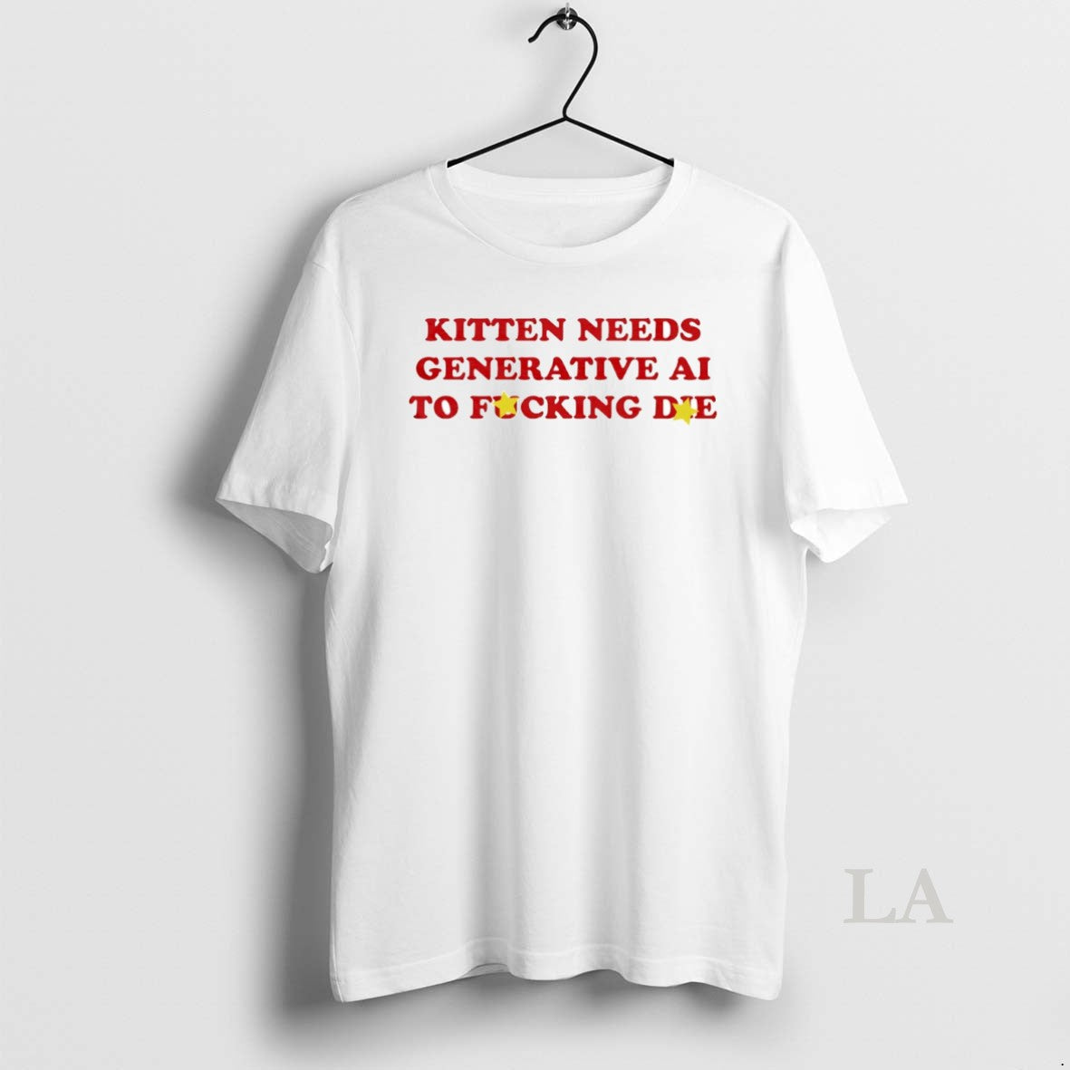 Original Kitten Needs Generative Ai To Fcking Die Circle - T-Shirt, Sweatshirt, Hoodie