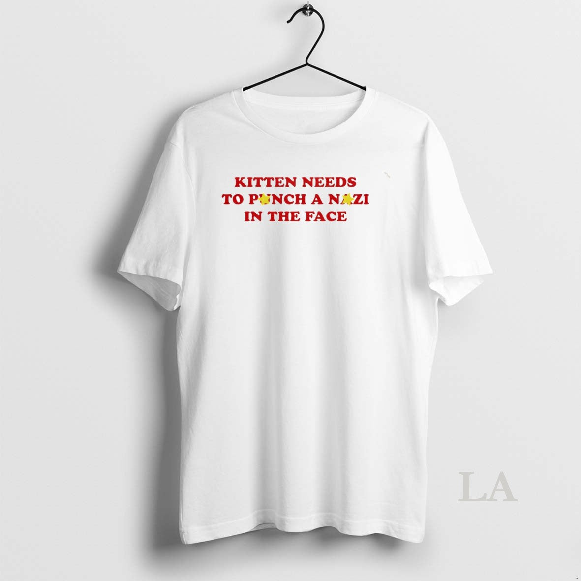Original Kitten Needs To Punch A Nazi In The Face Circle - T-Shirt, Sweatshirt, Hoodie