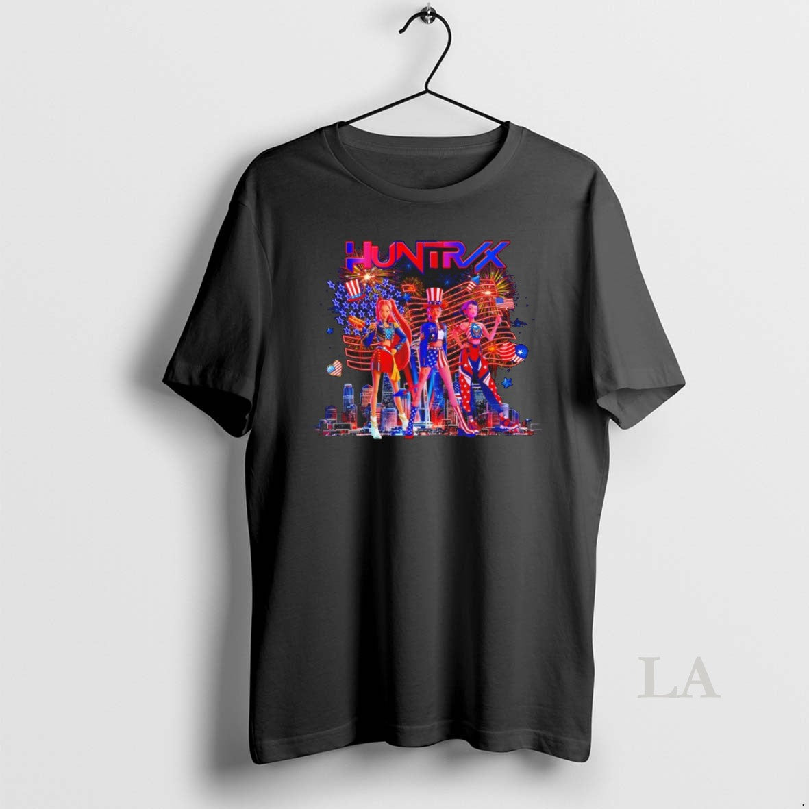 Original Kpop Demon Hunters Huntrix Preppy 4th Of July Independence Day Unisex T-shirt, Sweatshirt, Hoodie, Long Sleeve Tee - T-Shirt, Sweatshirt, Hoodie