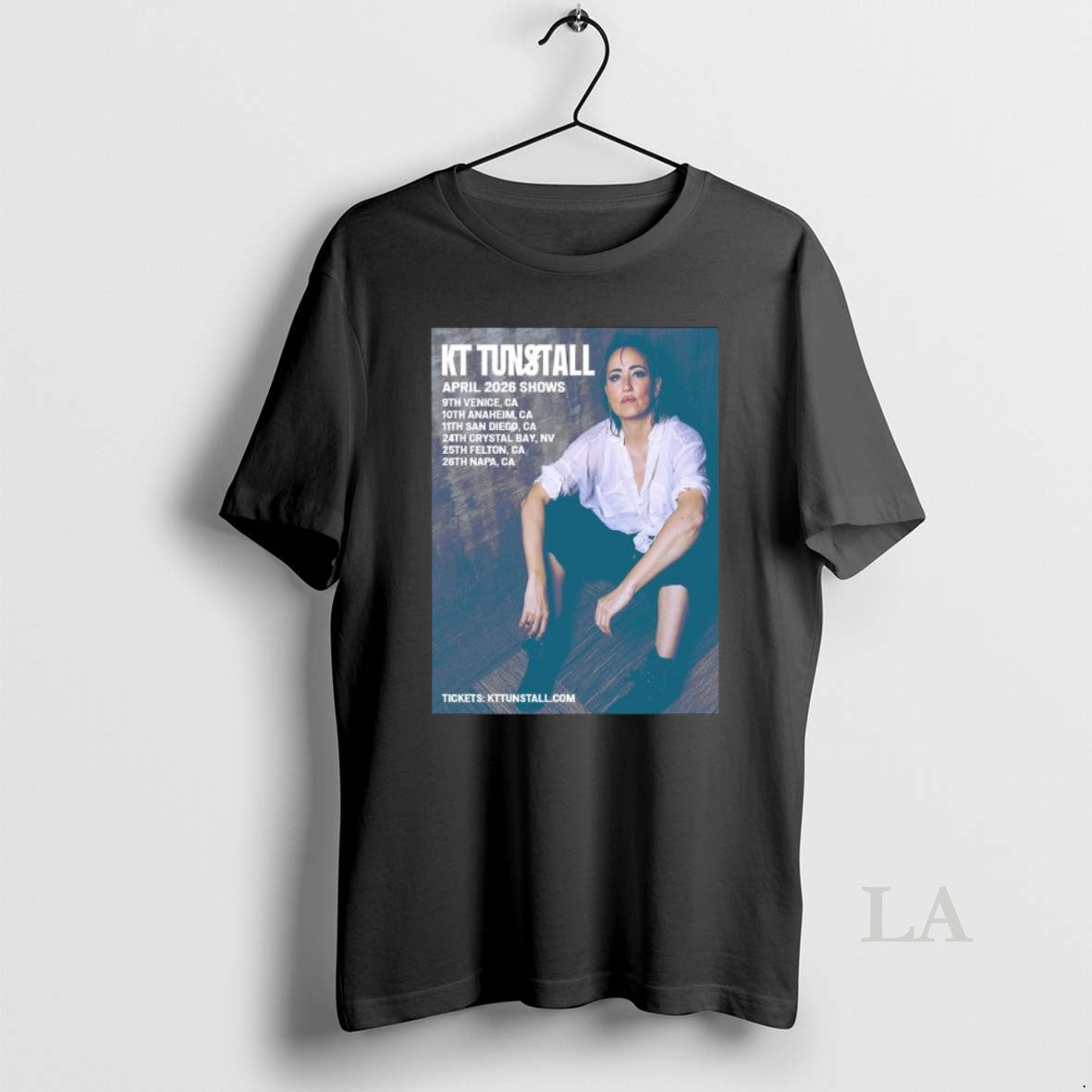 Original Kt Tunstall April 2026 Shows Unisex T-shirt, Sweatshirt, Hoodie, Long Sleeve Tee - T-Shirt, Sweatshirt, Hoodie