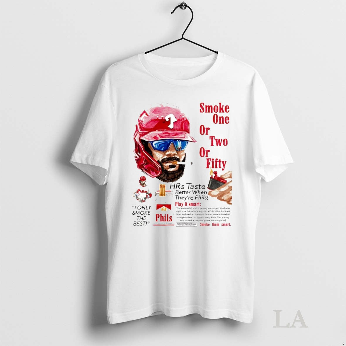 Original Kyle Schwarber Smoke One Or Two Or Fifty Unisex T-shirt, Sweatshirt, Hoodie, Long Sleeve Tee - T-Shirt, Sweatshirt, Hoodie
