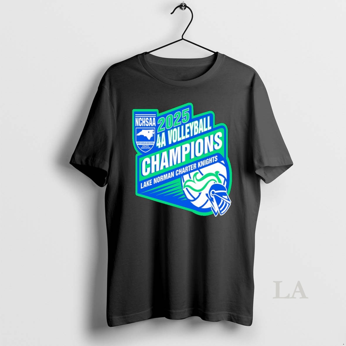 Original Lake Norman Charter Knights Nchsaa 4a Volleyball Champions 2025 - T-Shirt, Sweatshirt, Hoodie