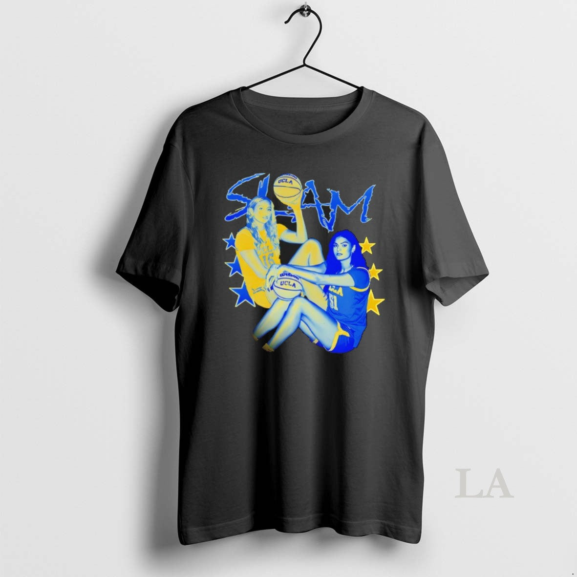 Original Lauren Betts And Sienna Betts Ucla Bruins Basketball Slam 90s Style Unisex T-shirt, Sweatshirt, Hoodie, Long Sleeve Tee - T-Shirt, Sweatshirt, Hoodie