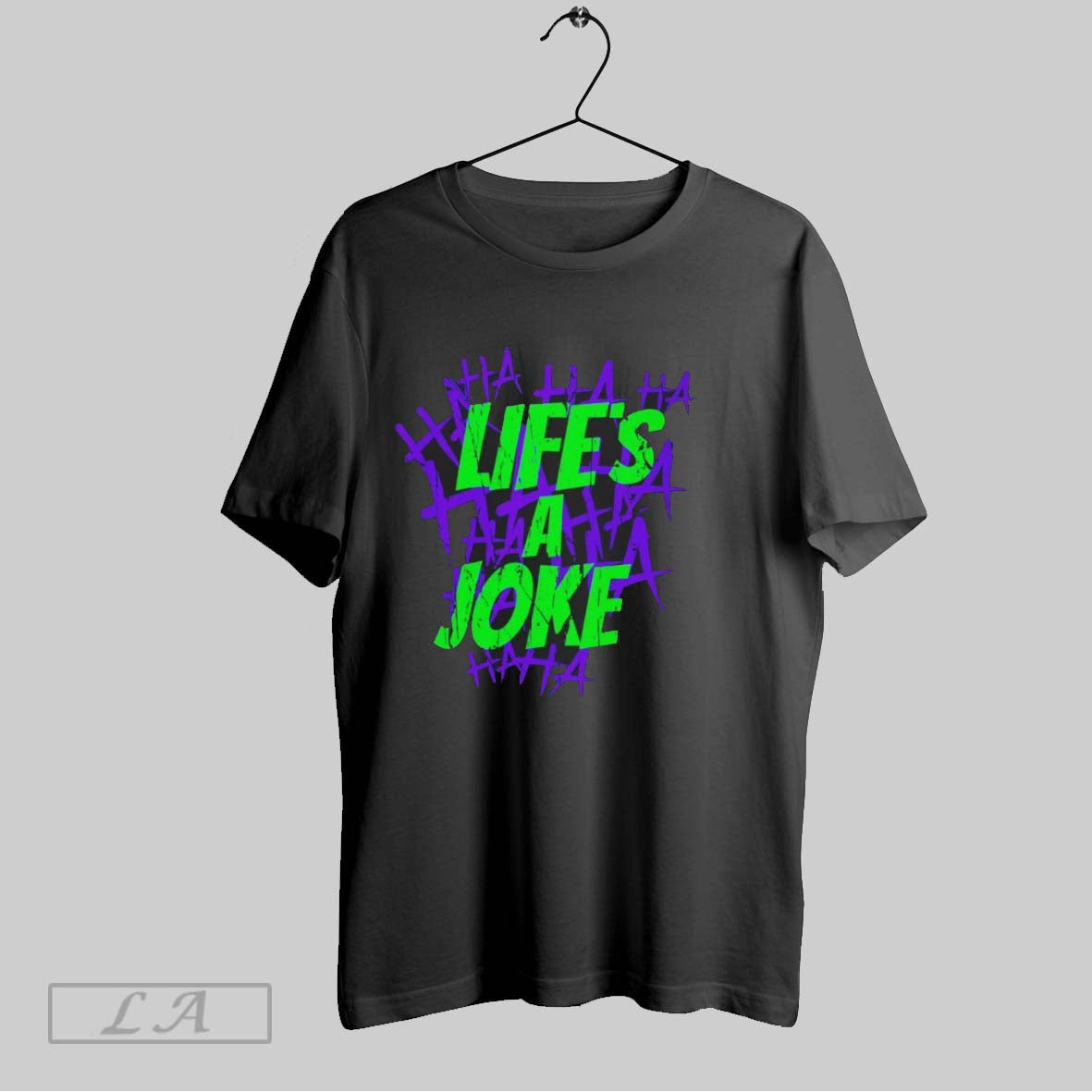 Original Lifes A Joke Joker Inspired Unisex T-shirt, Sweatshirt, Hoodie, Long Sleeve Tee - T-Shirt, Sweatshirt, Hoodie