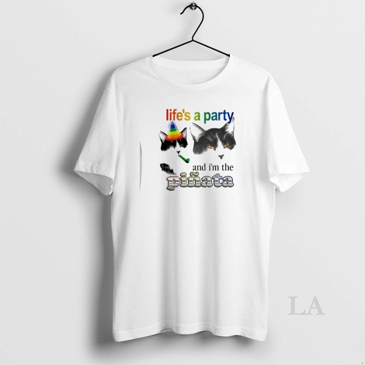 Original Lifes A Party And Im The Pinata Cat Unisex T-shirt, Sweatshirt, Hoodie, Long Sleeve Tee - T-Shirt, Sweatshirt, Hoodie