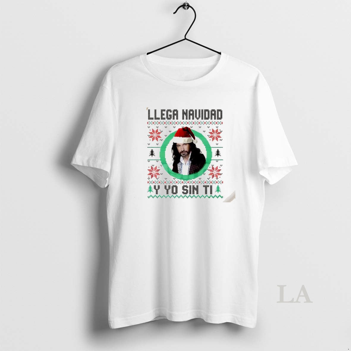 Original Llega Navidad Y Yo Sin Ti Ugly Christmas Music Lover - T-Shirt, Sweatshirt, Hoodie