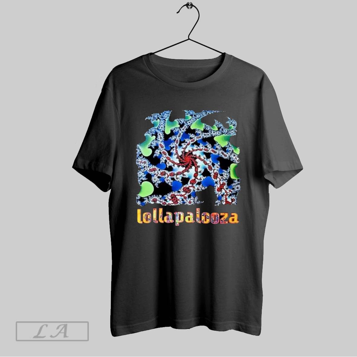 Original Lollapalooza Fractal Spiral Unisex T-shirt, Sweatshirt, Hoodie, Long Sleeve Tee - T-Shirt, Sweatshirt, Hoodie