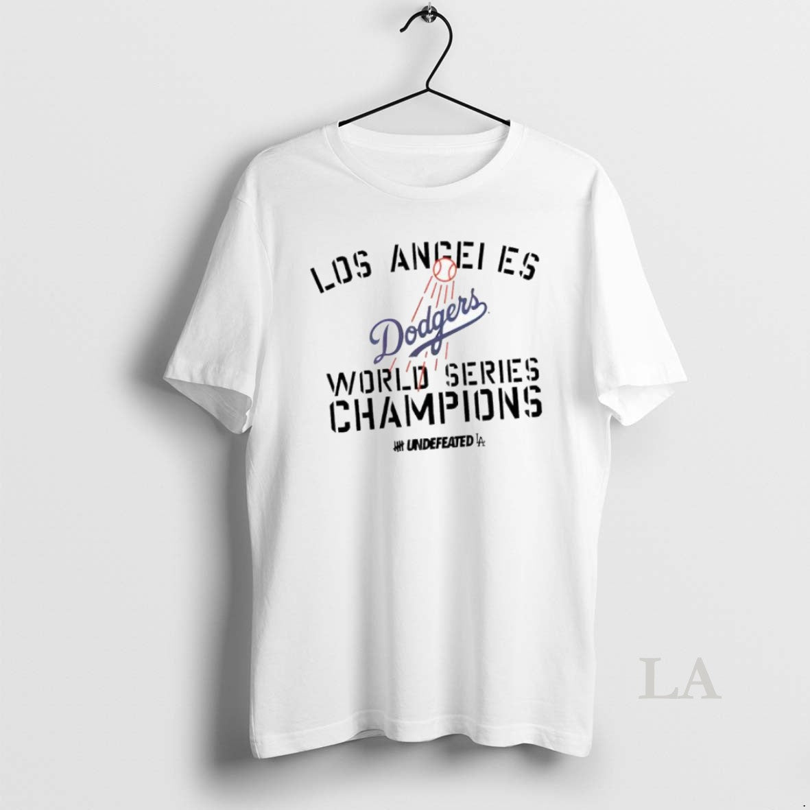 Original Los Angeles Dodgers New Era X Undefeated World Series Champions Unisex T-shirt, Sweatshirt, Hoodie, Long Sleeve Tee - T-Shirt, Sweatshirt, Hoodie