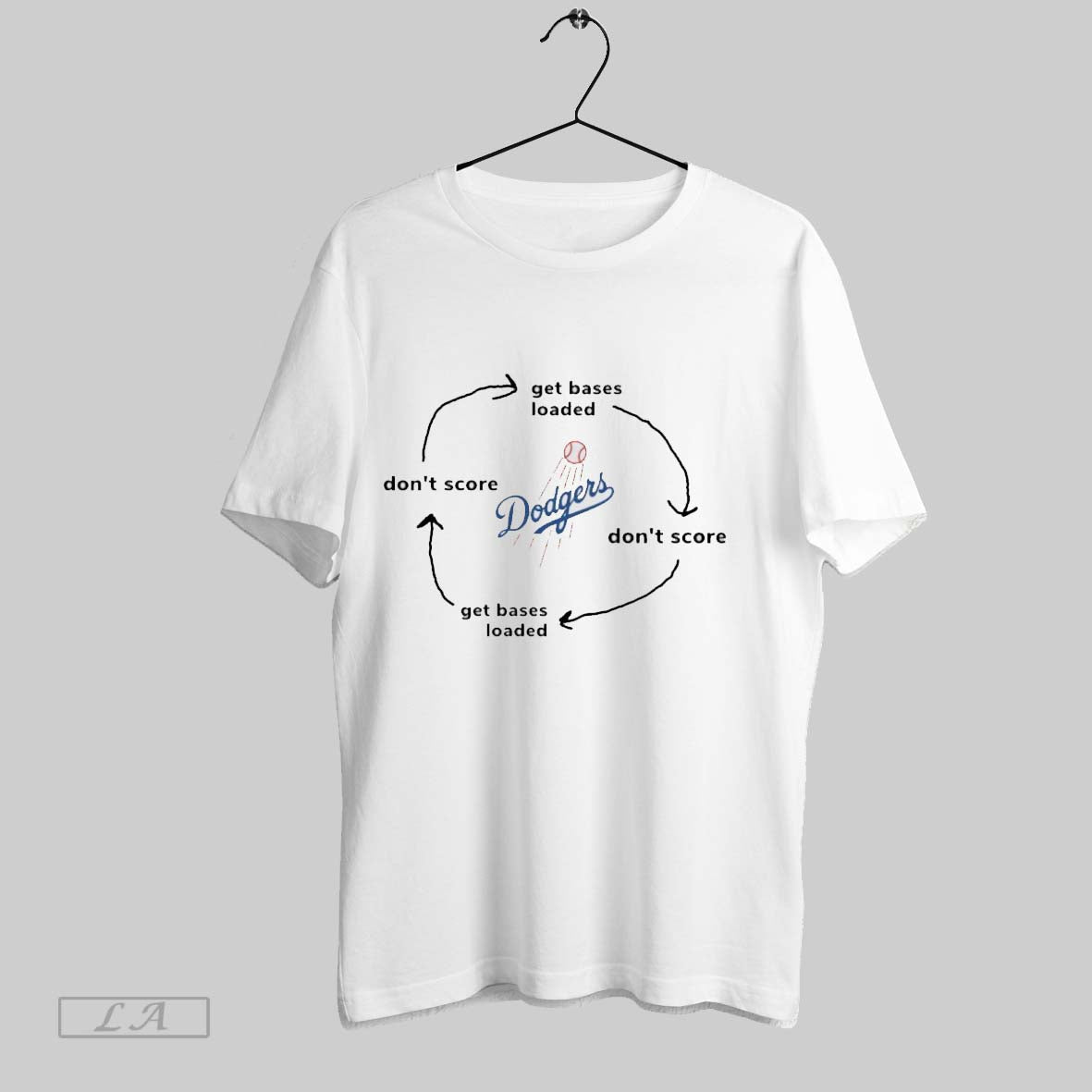 Original Los Angeles Dodgers Get Bases Loaded Dont Score Unisex T-shirt, Sweatshirt, Hoodie, Long Sleeve Tee - T-Shirt, Sweatshirt, Hoodie