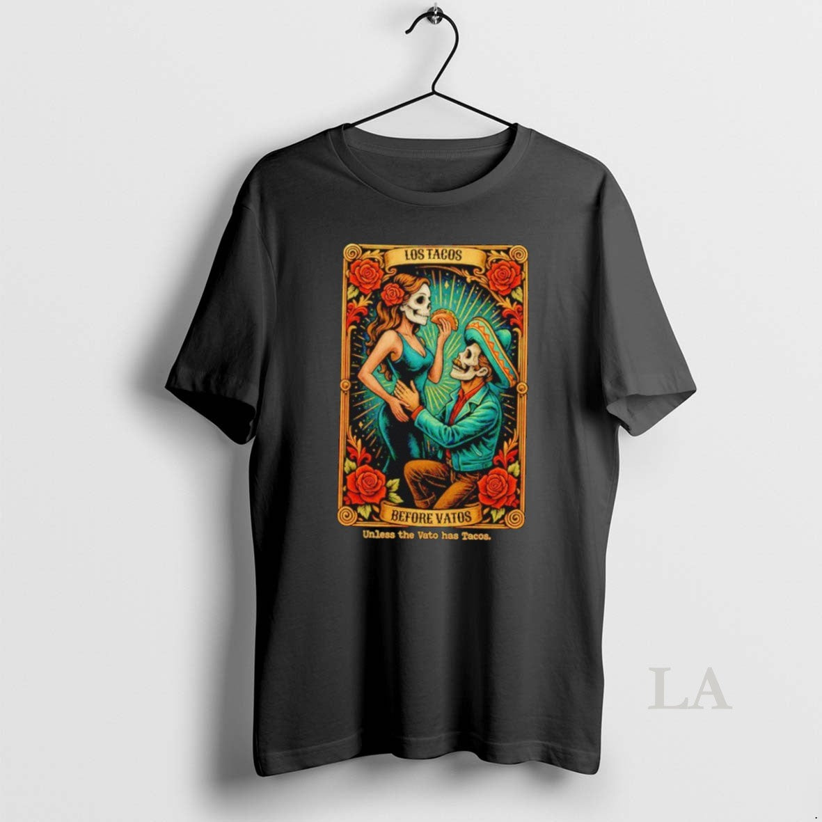 Original Los Tacos Before Vatos Tarot Card Unisex T-shirt, Sweatshirt, Hoodie, Long Sleeve Tee - T-Shirt, Sweatshirt, Hoodie